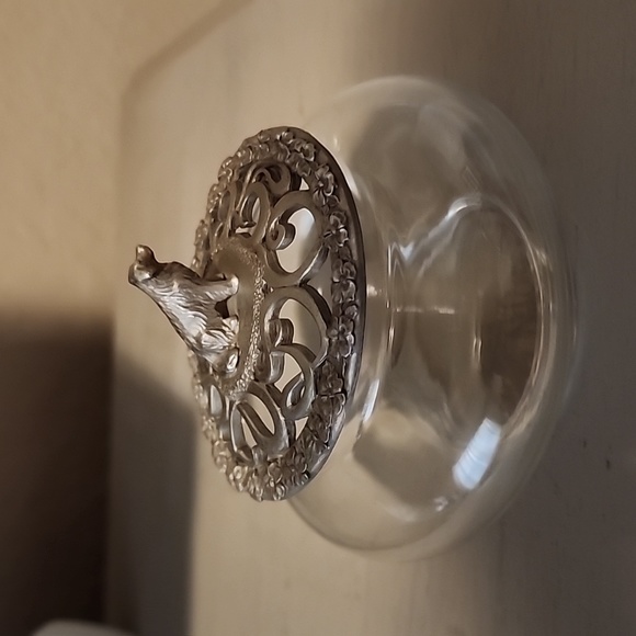 Trinket Jar with Pewter Dog Top by Davis Brown - Picture 4 of 6